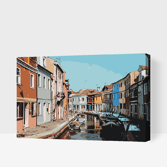Paint by Numbers - Venetianske gondoler