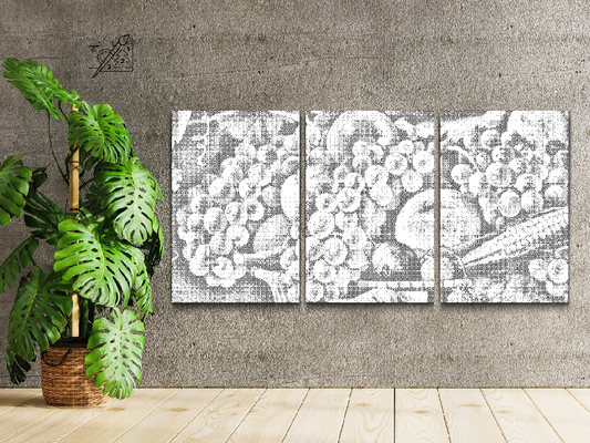 Frugtkurv (sæt af 3)