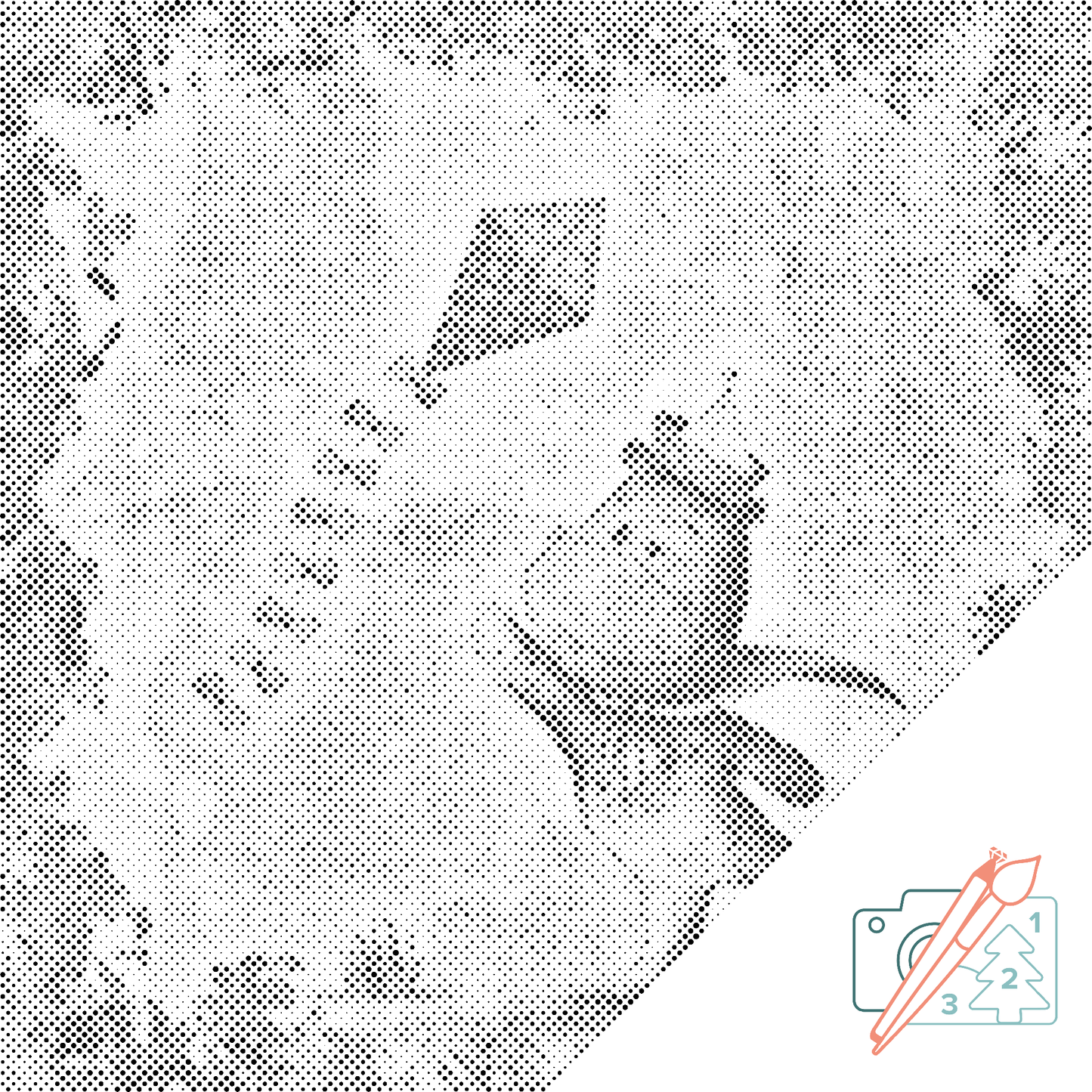 Mal-med-prikker -  Drageflyvning