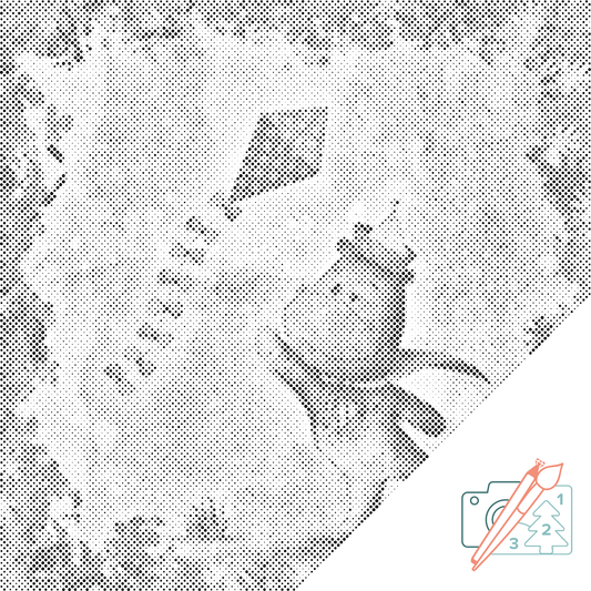 Mal-med-prikker -  Drageflyvning