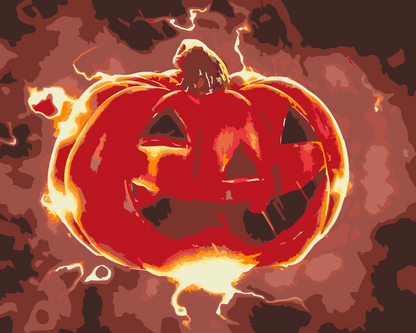 Paint by Numbers - Halloween Græskar