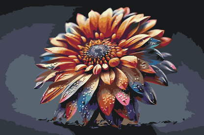 Paint by Numbers - Regnbueblomst