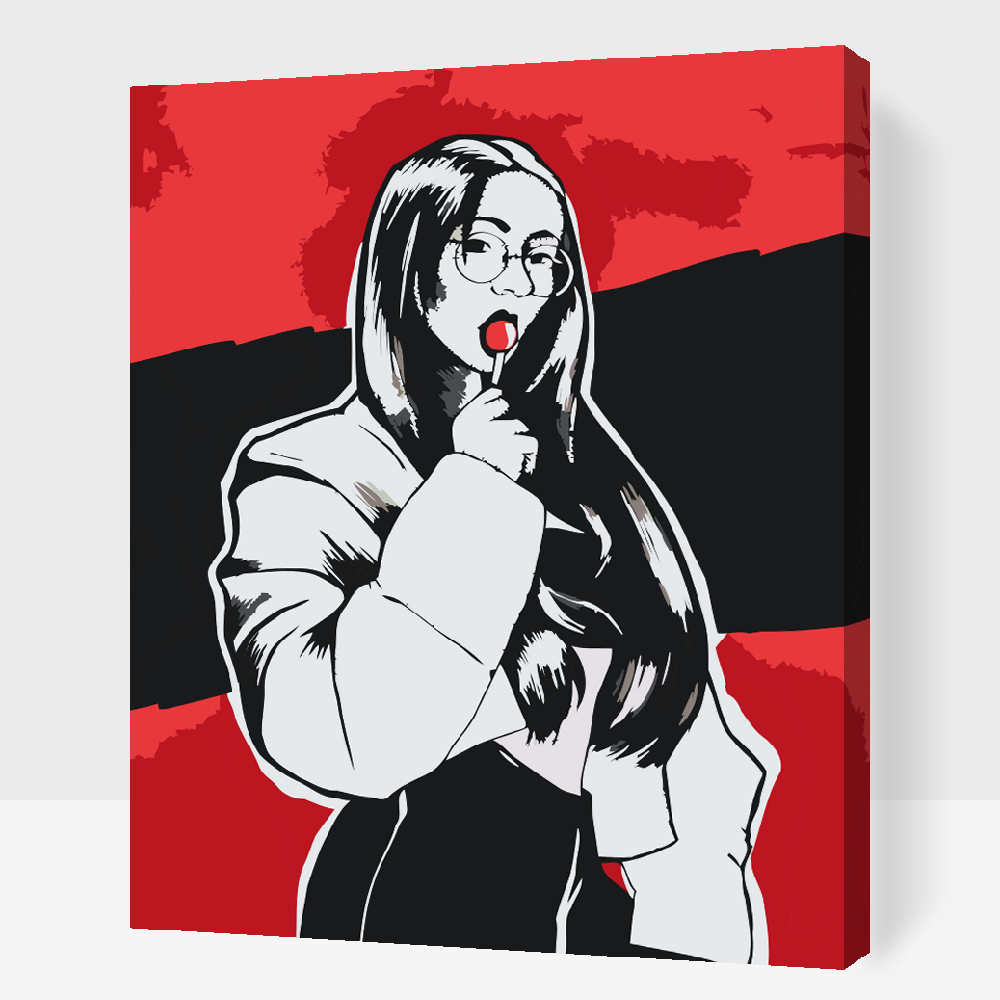 Paint by Numbers - Rød Slikkepind