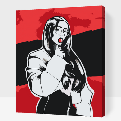 Paint by Numbers - Rød Slikkepind
