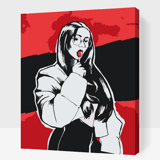 Paint by Numbers - Rød Slikkepind