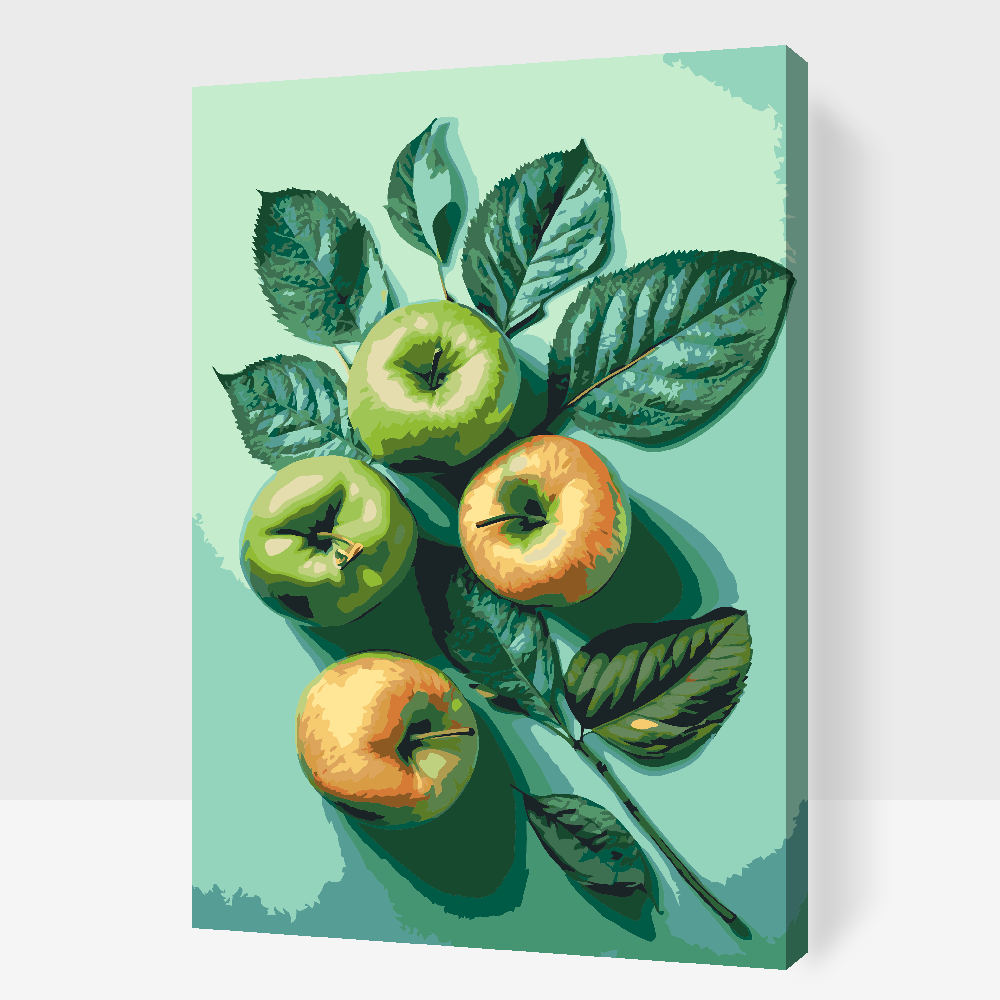 Paint by Numbers - Æblebaggrund