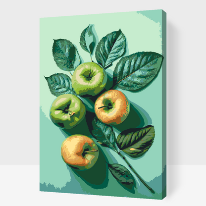 Paint by Numbers - Æblebaggrund