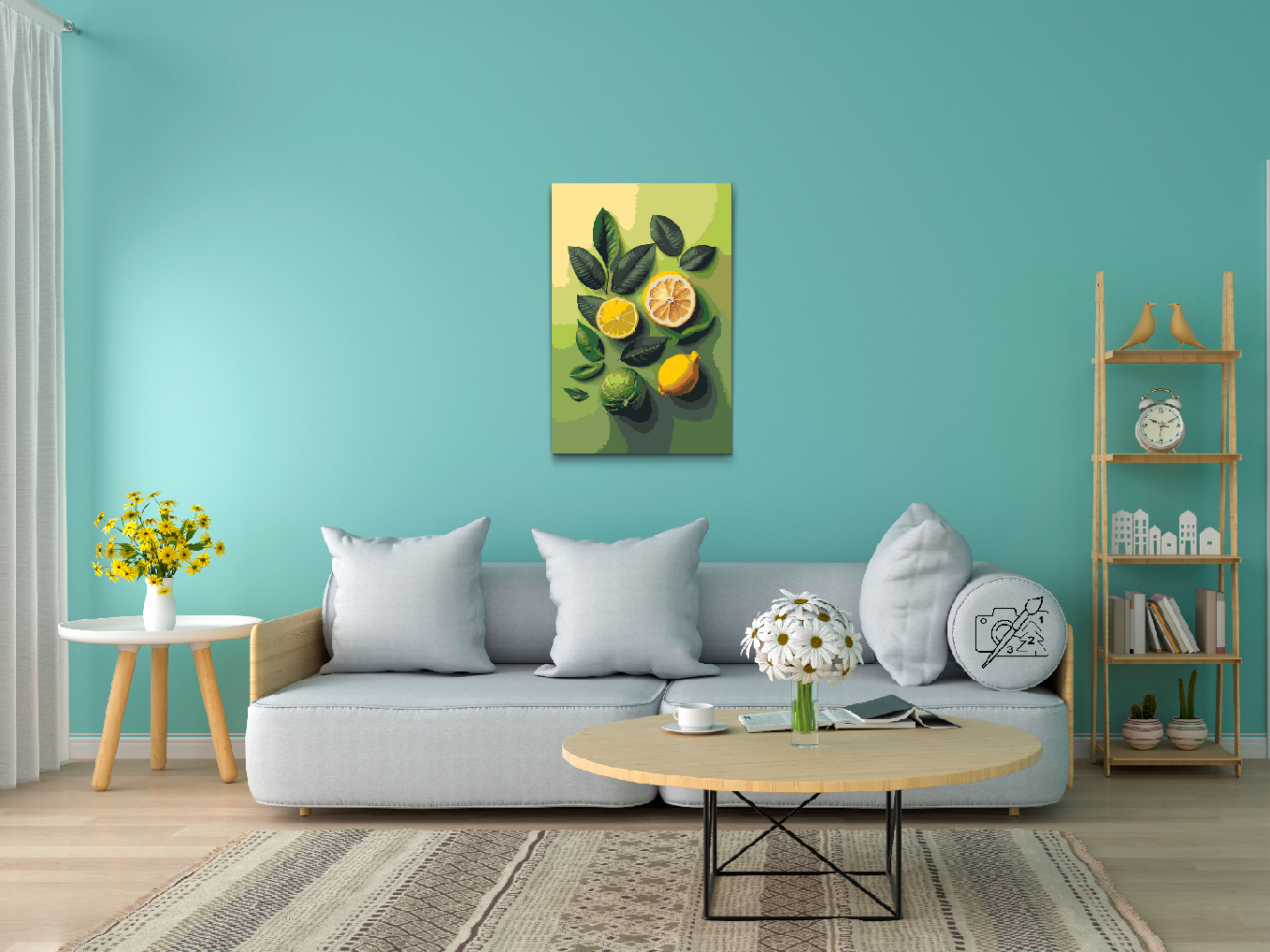 Paint by Numbers - Citrusagtig baggrund