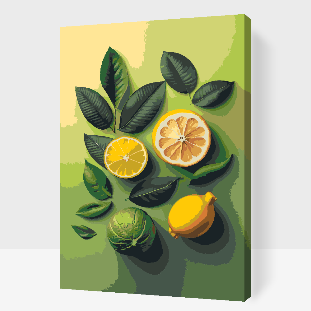 Paint by Numbers - Citrusagtig baggrund