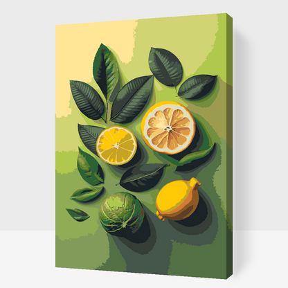Paint by Numbers - Citrusagtig baggrund