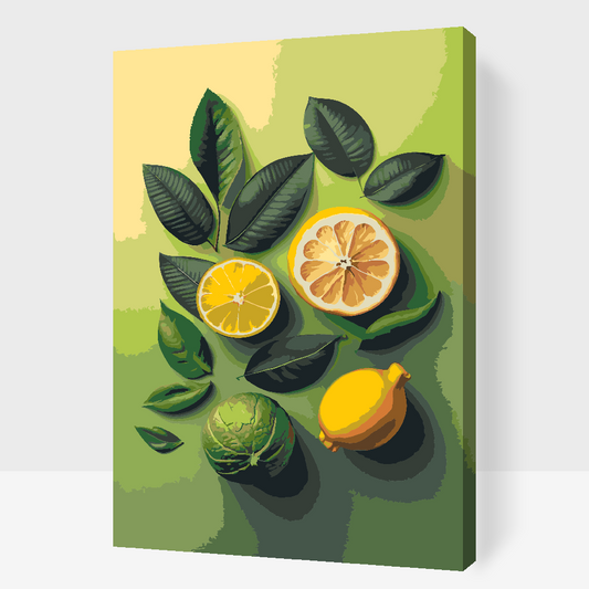 Paint by Numbers - Citrusagtig baggrund