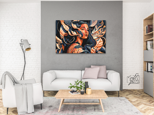 Paint by Numbers - Kvinde blandt blade