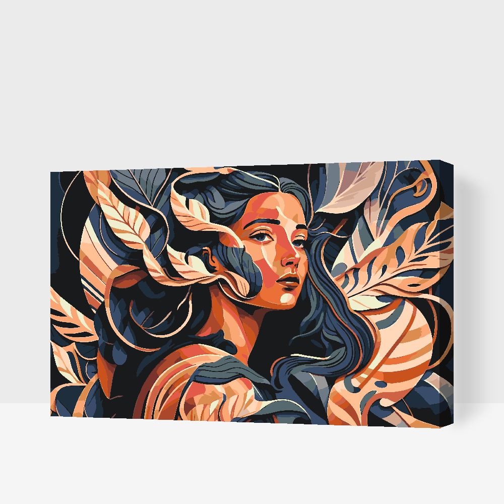 Paint by Numbers - Kvinde blandt blade