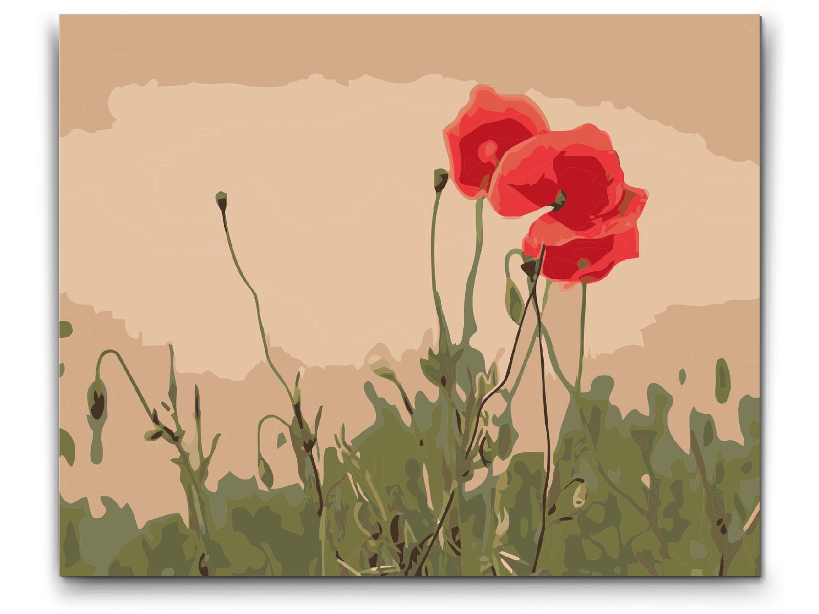 Paint by Numbers - Red Weed 2