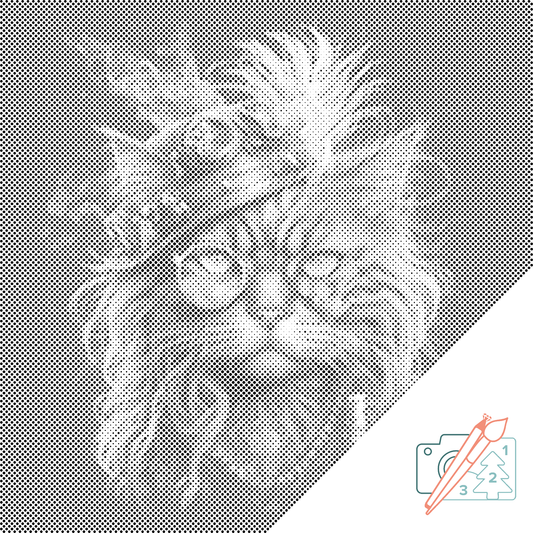 Mal-med-prikker -  Punk Cat