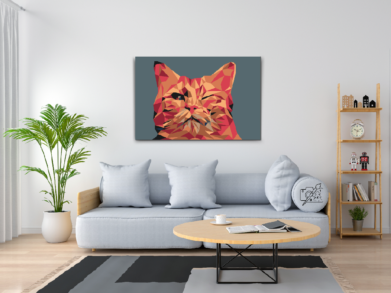 Paint by Numbers - Vector Cat
