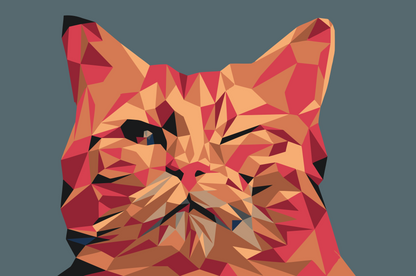 Paint by Numbers - Vector Cat