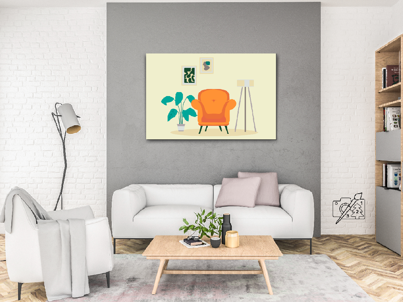 Paint by Numbers - Et minimalistisk rum