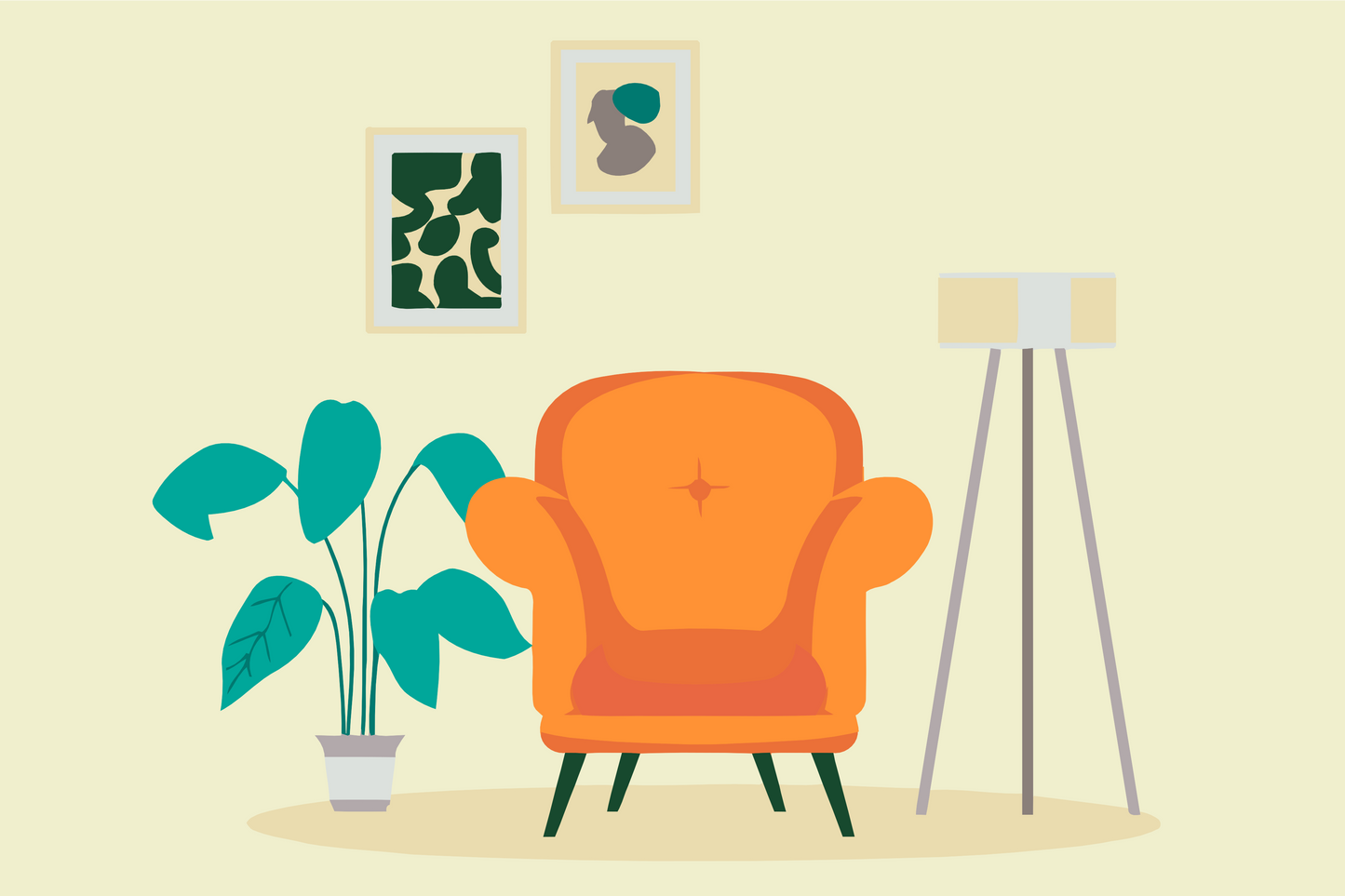Paint by Numbers - Et minimalistisk rum