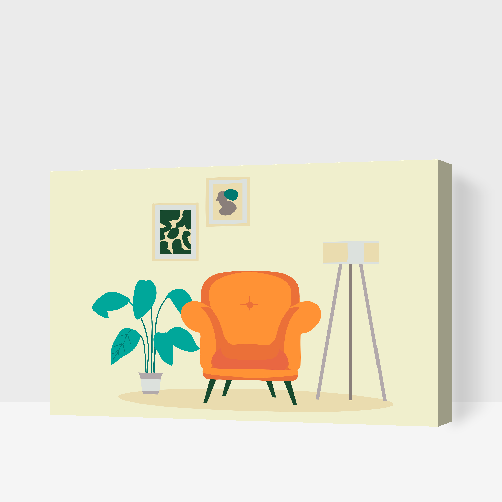 Paint by Numbers - Et minimalistisk rum