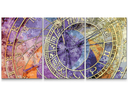 Paint by Numbers - Astronomisk ur (sæt af 3)