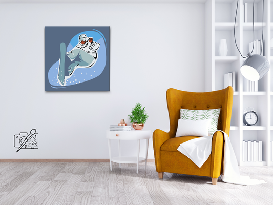 Paint by Numbers - Snowboarder