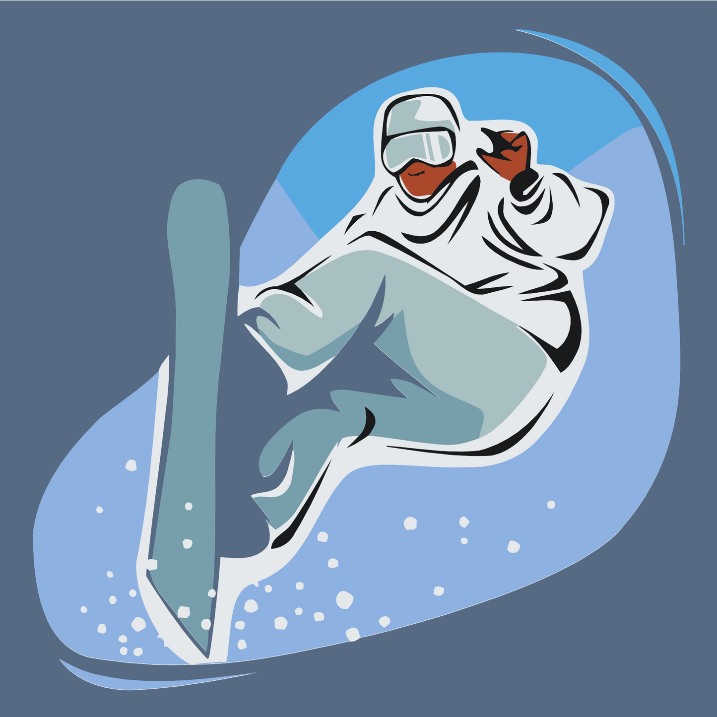 Paint by Numbers - Snowboarder