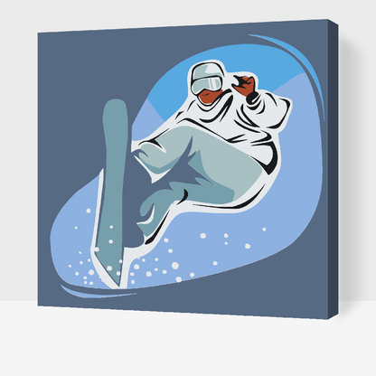 Paint by Numbers - Snowboarder