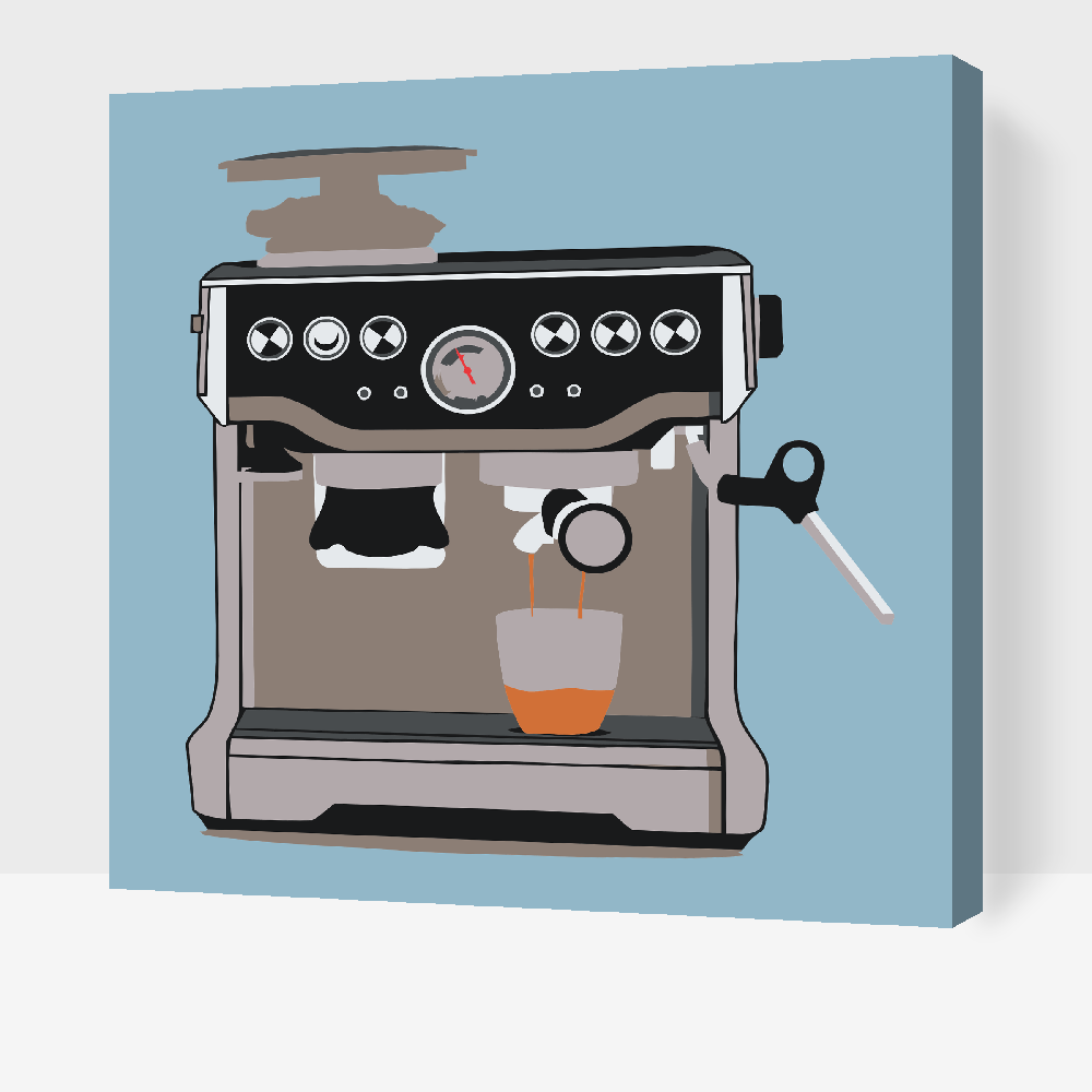 Paint by Numbers - Kaffemaskine