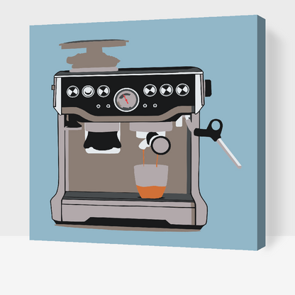 Paint by Numbers - Kaffemaskine