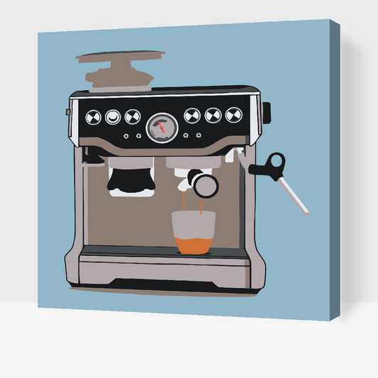 Paint by Numbers - Kaffemaskine