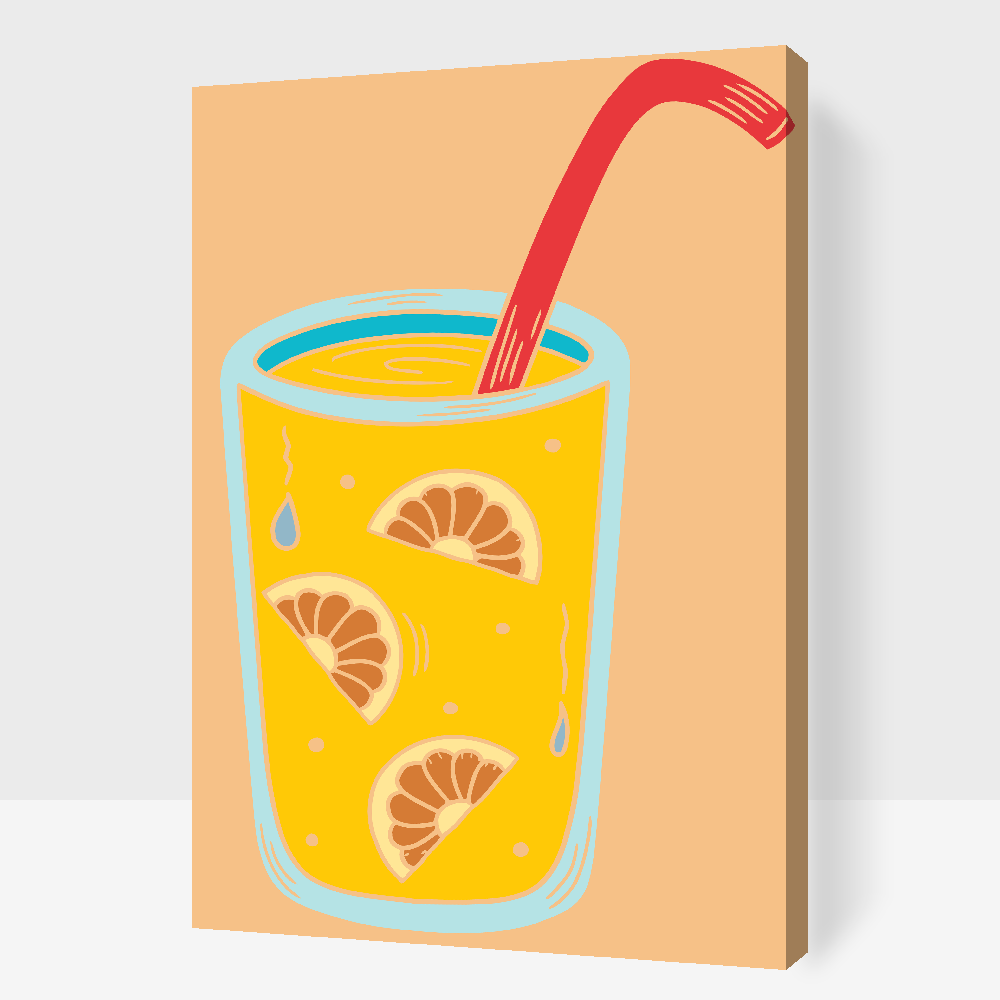 Paint by Numbers - En lille appelsindrink
