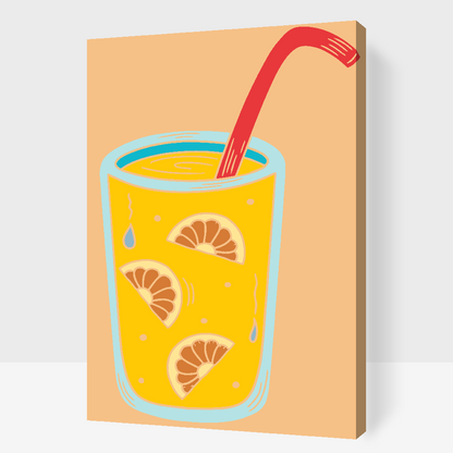 Paint by Numbers - En lille appelsindrink