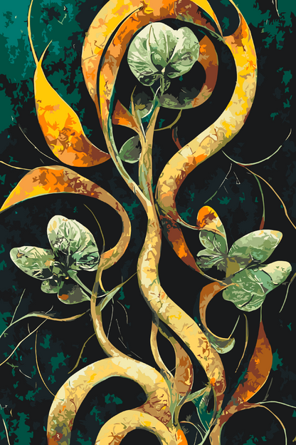 Paint by Numbers - Abstrakt blomst