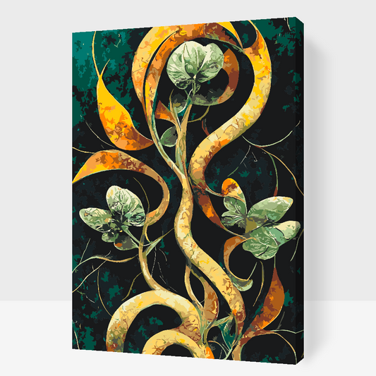 Paint by Numbers - Abstrakt blomst