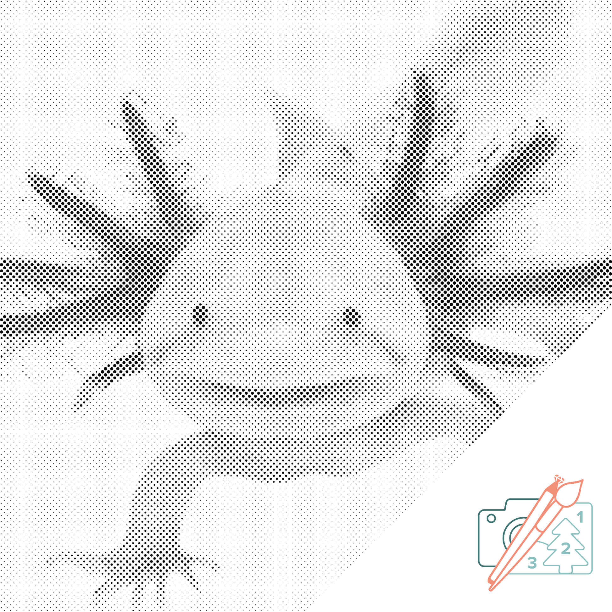 Mal-med-prikker -  Axolotl 3