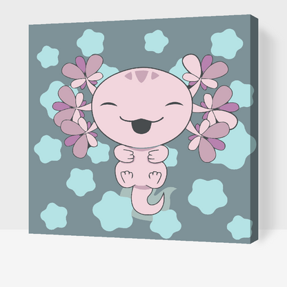 Paint by Numbers - Axolotl