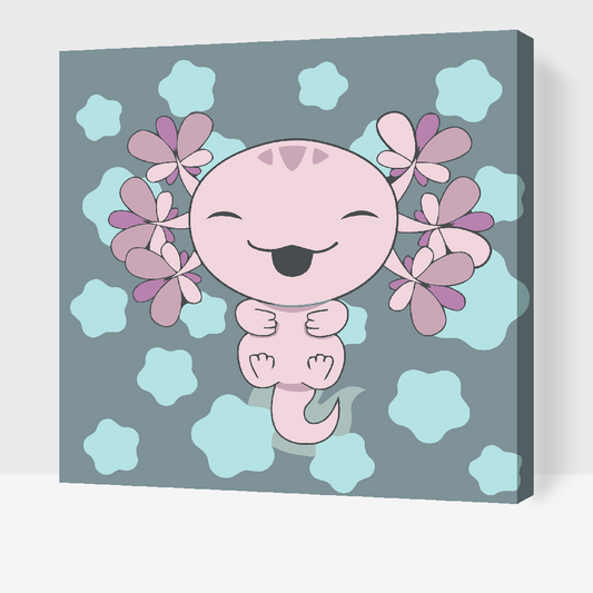 Paint by Numbers - Axolotl