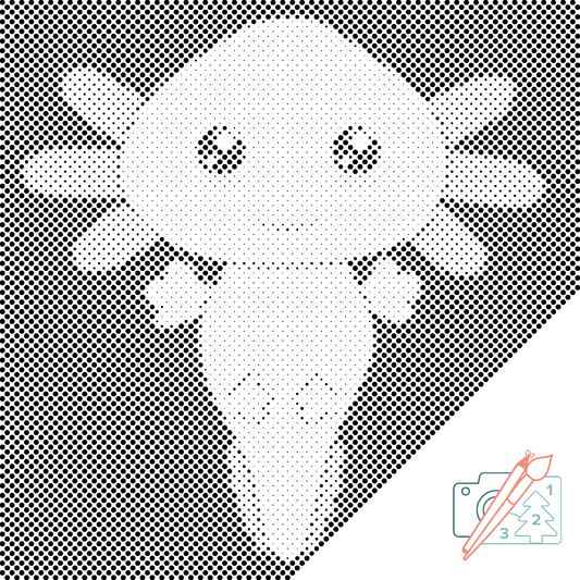 Mal-med-prikker -  Axolotl 2