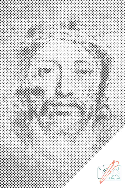 Mal-med-prikker -  Jesus Kristus