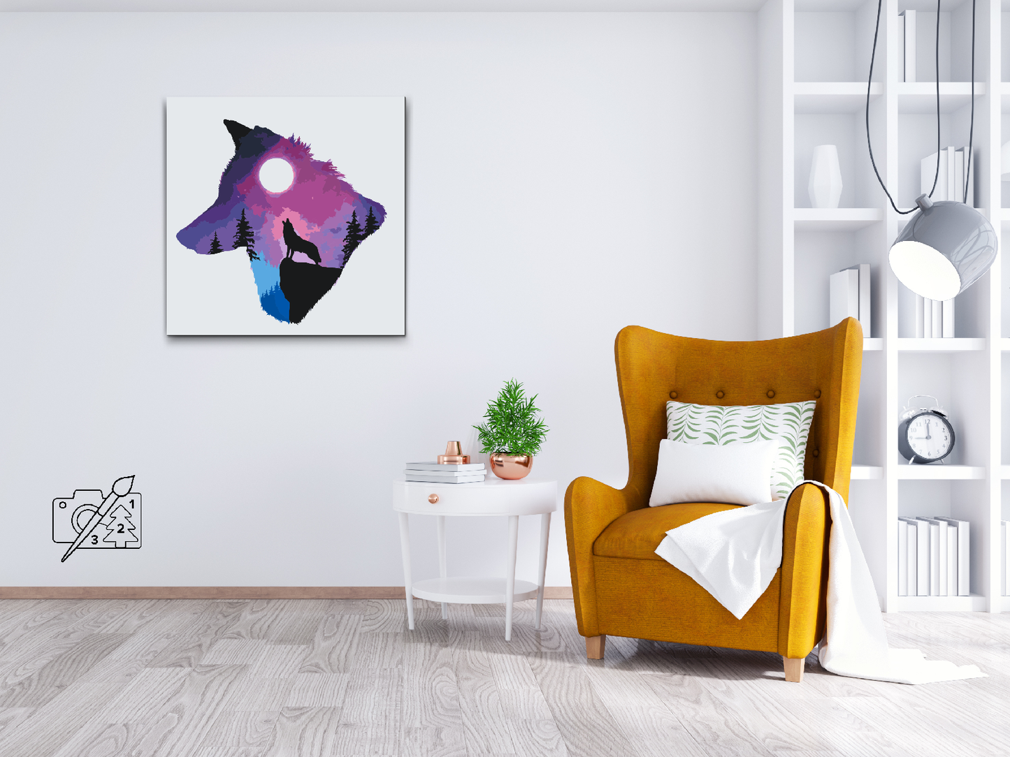 Paint by Numbers - Hylende Volf