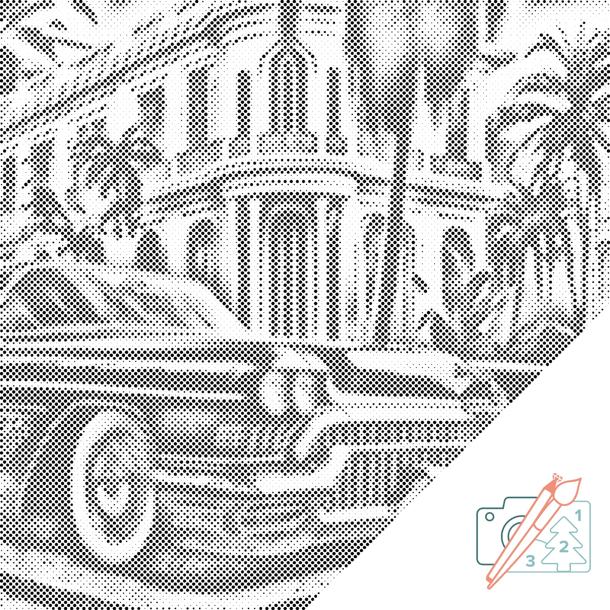Mal-med-prikker -  Cadillac