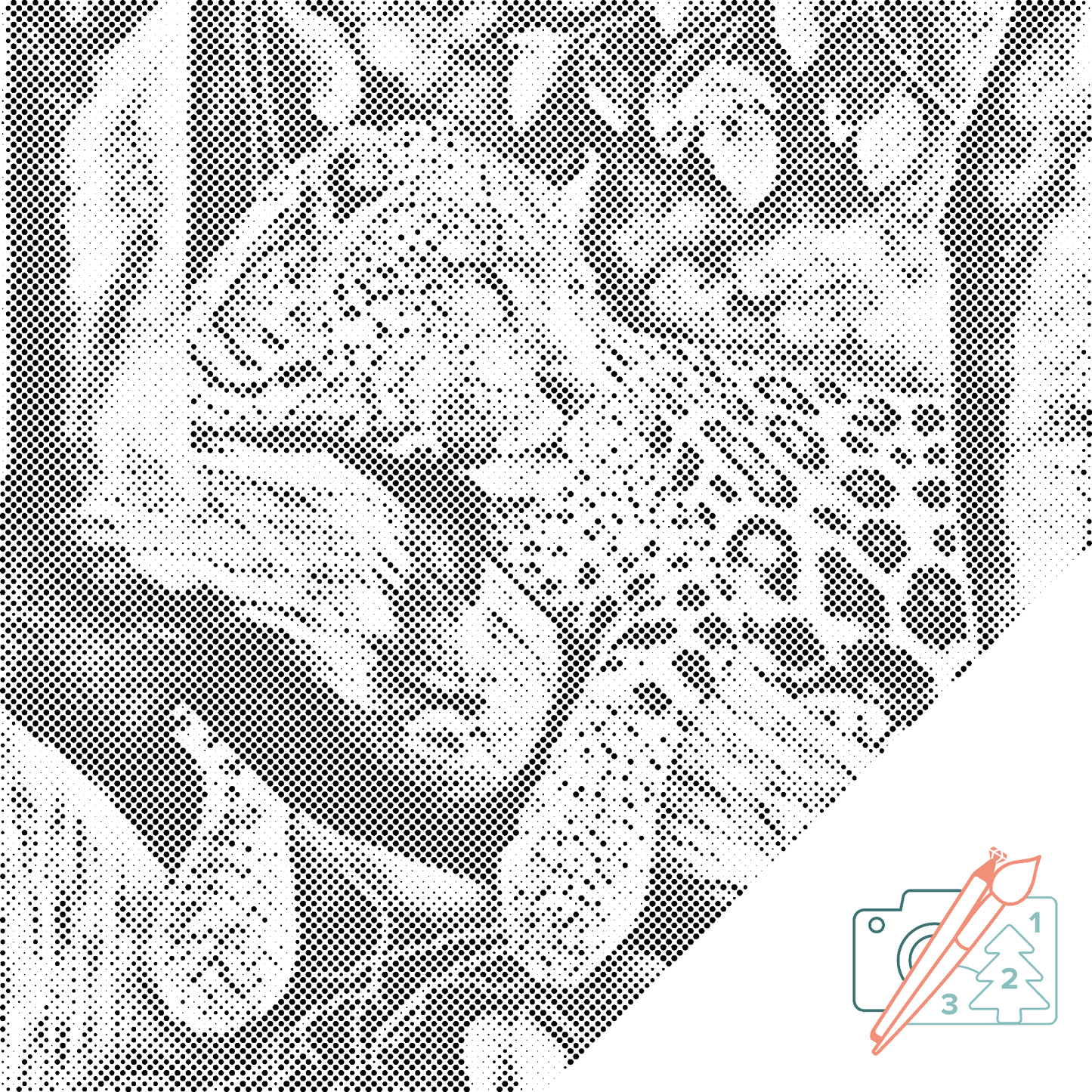 Mal-med-prikker -  Plettet Leopard