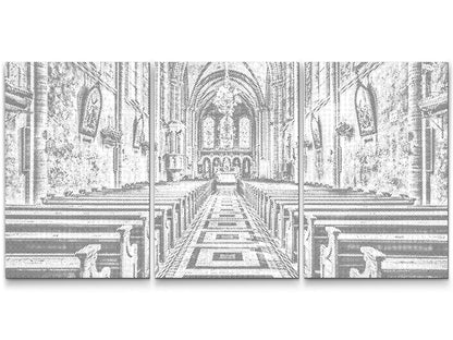 Mal-med-prikker -  Katedral (sæt af 3)