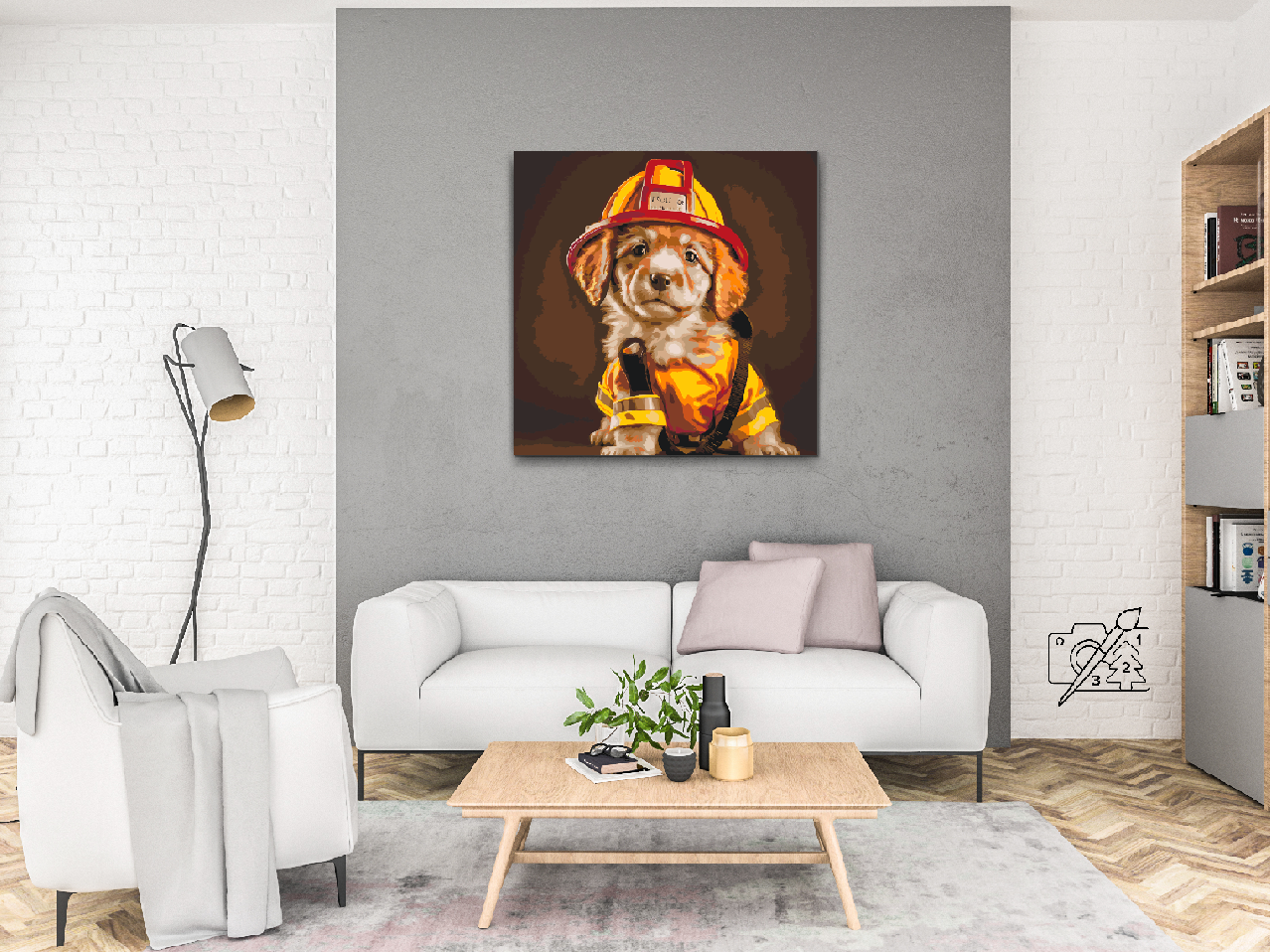 Paint by Numbers - Brandmandens hund