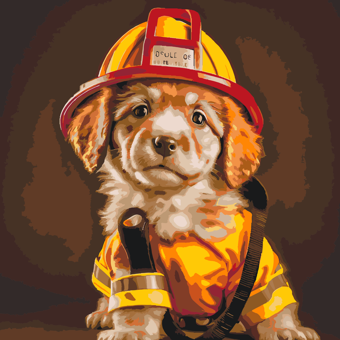 Paint by Numbers - Brandmandens hund