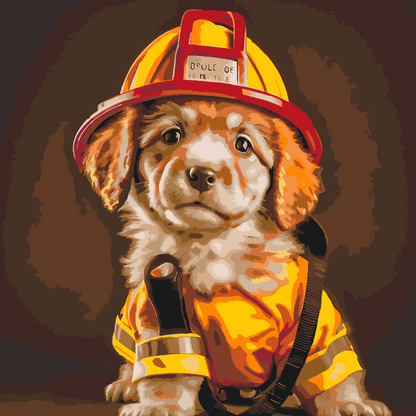 Paint by Numbers - Brandmandens hund