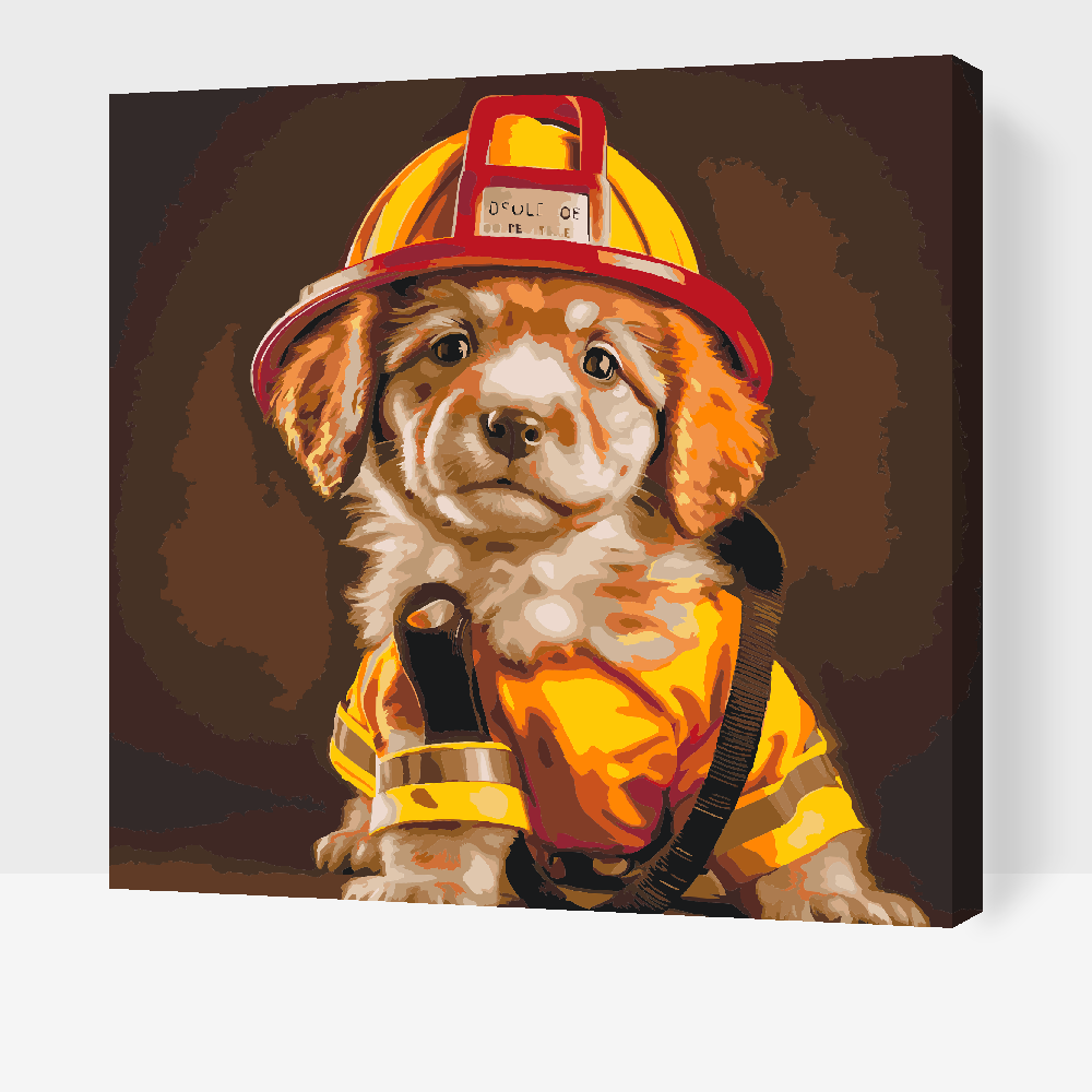 Paint by Numbers - Brandmandens hund