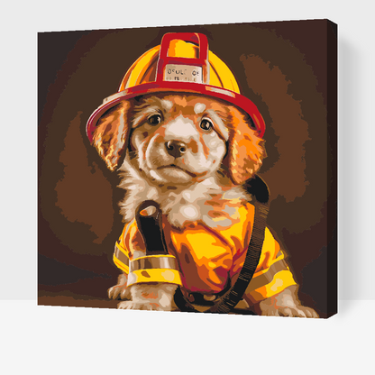 Paint by Numbers - Brandmandens hund