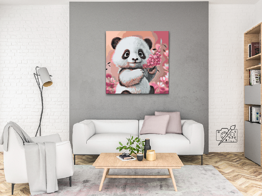 Paint by Numbers - En sød panda